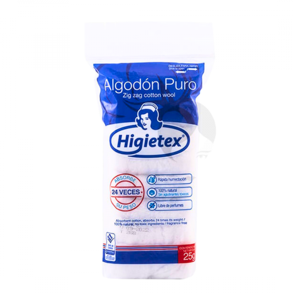   ALGODON HIGIETEX - PTE x 25 g