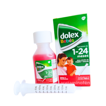 DOLEX BEBES 1-24 MESES - ACETAMINOFEN - FCO x 60 mL JBE FRAMBUESA