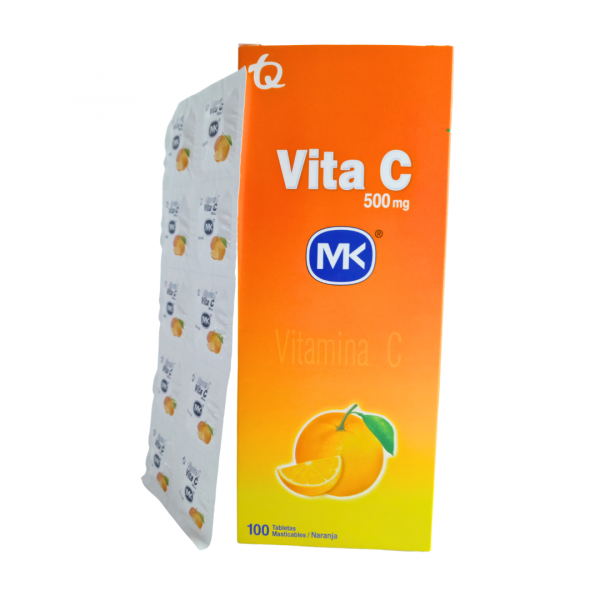 VITA C - VITAMINA C 500 mg - CJA x 100 TAB NARANJA