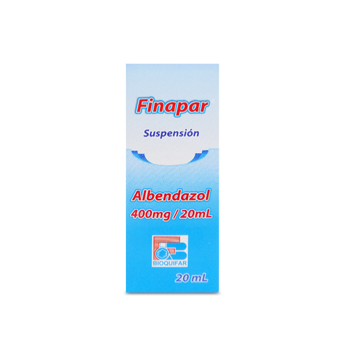 FINAPAR - ALBENDAZOL 400 mg / 20 mL - FCO x 20 mL SUSP.