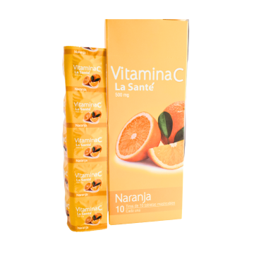  VITAMINA C 500 mg - CJA x 100 TAB NARANJA