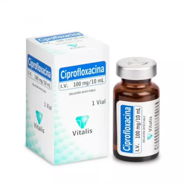 CIPROFLOXACINA 100 mg / 10 mL - CJA x 1 VIAL
