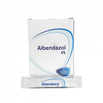  ALBENDAZOL 4% - CJA x 12 SACHETS x 10 mL