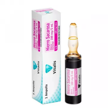  HIERRO SACAROSA 100 mg / 5 mL - CJA x 1 AMP