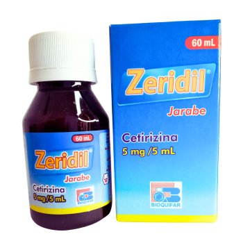  ZERIDIL - CETIRIZINA 5 mg / 5 mL - FCO x 60 mL JBE