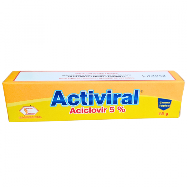  ACTIVIRAL - ACICLOVIR 5% - TBO x 15 g
