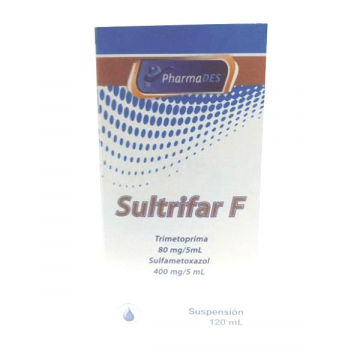  SULTRIFAR F - TRIMETOPRI 80 mg + SULFAMETO 400 mg / 5 mL - FCO x 120 mL SUSP