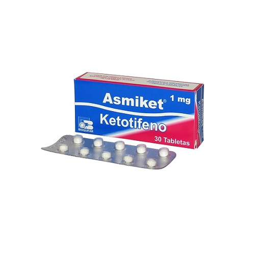 ASMIKET - KETOTIFENO 1 mg - CJA x 30 TAB