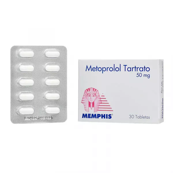  METOPROLOL TARTRATO 50 mg - CJA x 30 TAB