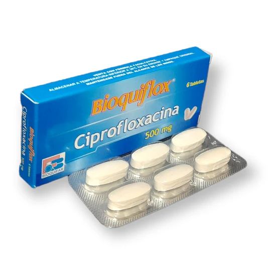 BIOQUIFLOX - CIPROFLOXACINA 500 mg - CJA x 6 TAB