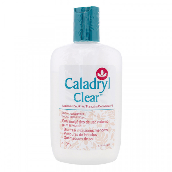 CALADRYL CLEAR - ACET. ZINC 0.1 % + PRAMO. CLORHI 0.1 % - FCO x 100 mL