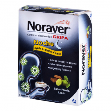  NORAVER GRIPA BEBIDA NOCHE - CJA x 6 SOB