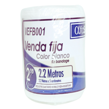  VENDA FIJA BLANCA 2" x 2 m - UNIDAD