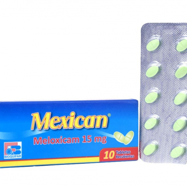 MEXICAN 15 mg - MELOXICAM 15 mg - CJA x 10 TAB