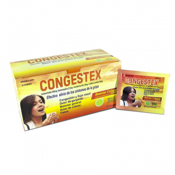 CONGESTEX BEBIDA CALIENTE SABOR LIMON - CJA x 30 SOB