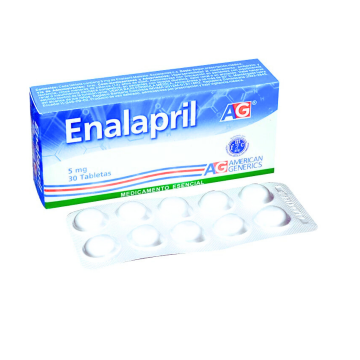  ENALAPRIL MALEATO 5 mg - CJA x 30 TAB