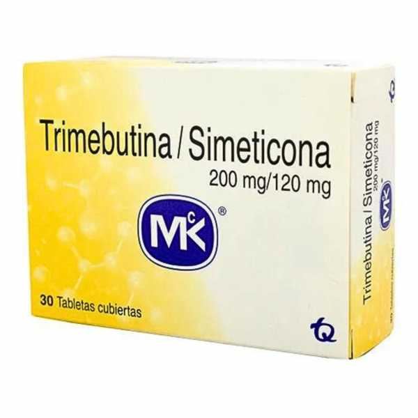  TRIMEBUTINA 200 mg + SIMETICONA 120 mg - CJA x 30 TAB