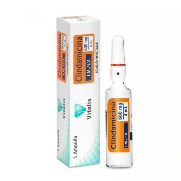  CLINDAMICINA 600 mg / 4 mL - INYECTABLE x 1 AMP