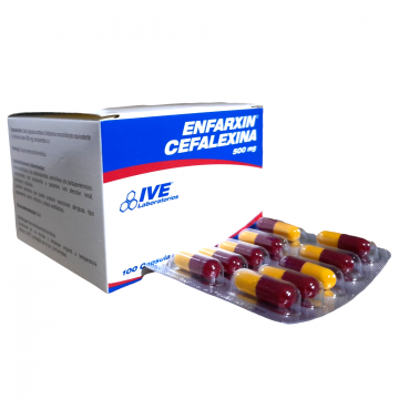  ENFARXIN - CEFALEXINA 500 mg - CJA x 100 CAP