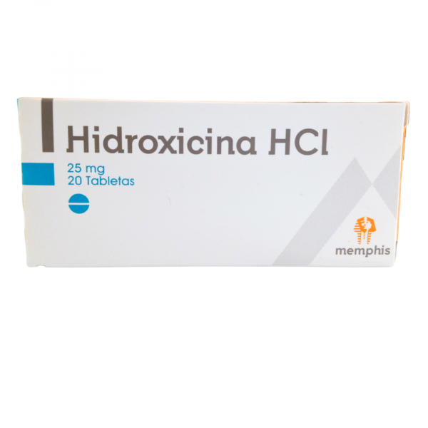 Hidroxicina Hcl 25 Mg - Cja X 20 Tab