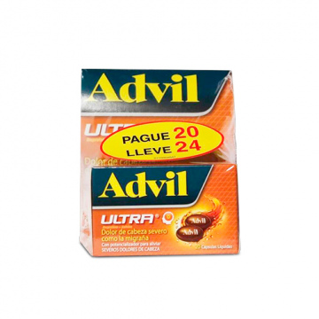  ADVIL ULTRA PAGUE 20 LLEVE 24 - PTE x 24 CAP