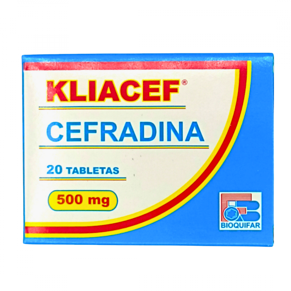  KLIACEF - CEFRADINA 500 mg - CJA x 20 TAB