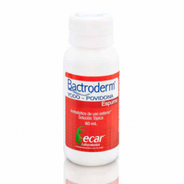  BACTRODERM ESPUMA - YODOPOVIDONA 8g / 100mL - FCO x 60 mL