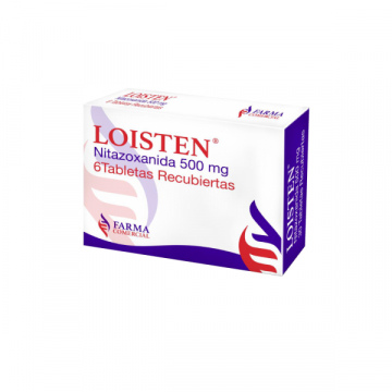  LOISTEN - NITAZOXANIDA 500 mg - CJA x 6 TAB