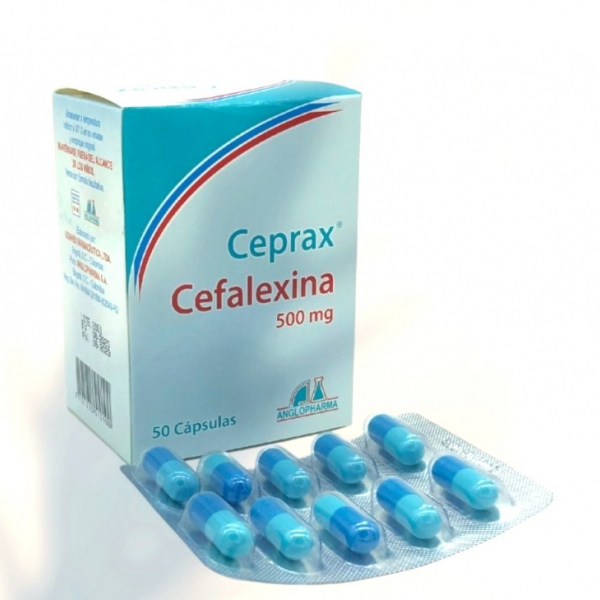  CEPRAX - CEFALEXINA 500 mg - CJA x 50 TAB
