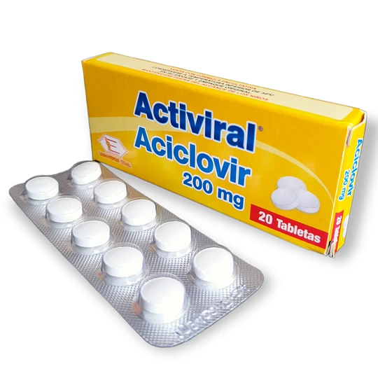 ACTIVIRAL - ACICLOVIR 200 mg - CJA x 20 TAB