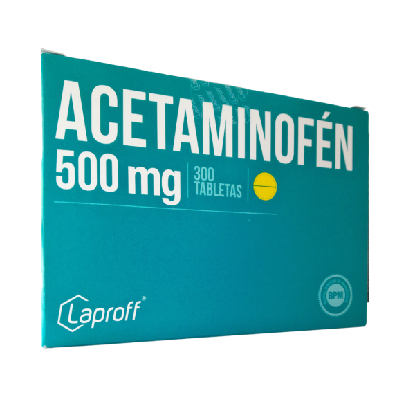  ACETAMINOFEN 500 mg - CJA x 300 TAB