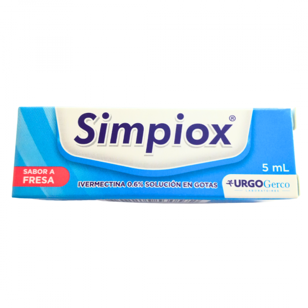 SIMPIOX - IVERMECTINA 0.6% - FCO x 5 mL GTS