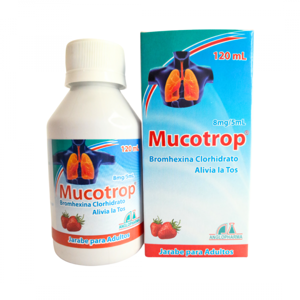  MUCOTROP ADULTOS - BROMHEXINA 8 mg / 5mg - FCO x 120 mL JBE