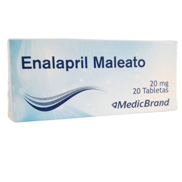  ENALAPRIL MALEATO 20 mg - CJA x 20 TAB