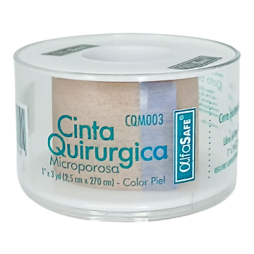  CINTA QUIRURGICA MICROPOROSA 1" x 3 yd - UNIDAD