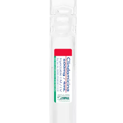 CLINDAMICINA 600 mg / 4 mL - INYECTABLE x 1 AMP
