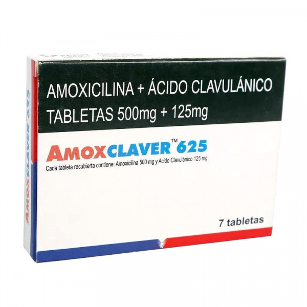 AMOXCLAVER 625 - AMOXI + AC.CLAV 500 / 125 mg - CJA x 7 TAB