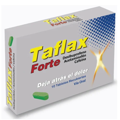  TAFLAX FORTE - DEXIBU + ACET + CAFEI - CJA x 10 TAB