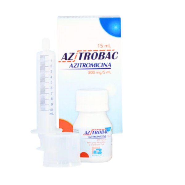  AZTROBAC - AZITROMICINA 200 mg / 5 mL - FCO x 15 mL