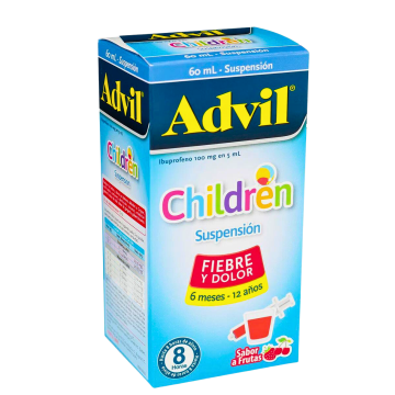 ADVIL CHILDREN - IBUPROFENO 100 mg / 5 mL - FCO x 60 mL SUSP