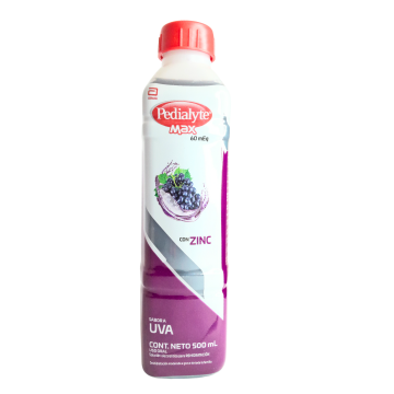 PEDIALYTE MAX 60 ZINC UVA - FCO x 500 mL