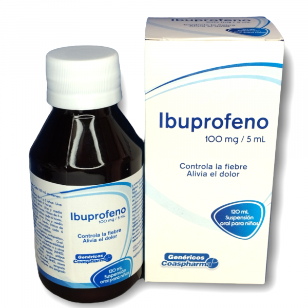 IBUPROFENO 100 mg / 5 mL - FCO x 120 mL SUSP