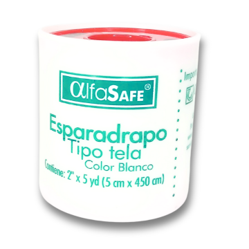 ESPARADRAPO TELA BLANCO 2" x 5 yd - UNIDAD