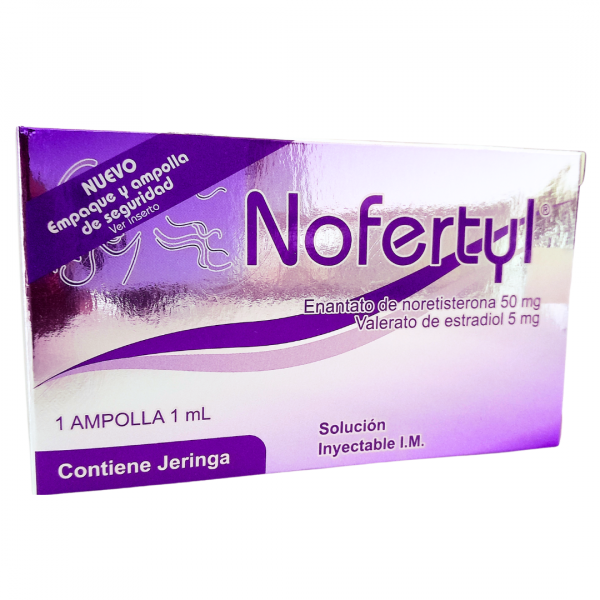  NOFERTYL - ENANTATO 50 mg + VALERATO 5 mg - CJA x 1 AMP x 1 mL