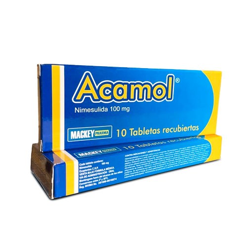  ACAMOL - NIMESULIDA 100 mg - CJA x 10 TAB