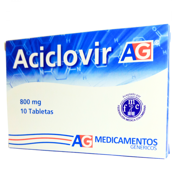  ACICLOVIR 800 mg - CJA x 10 TAB