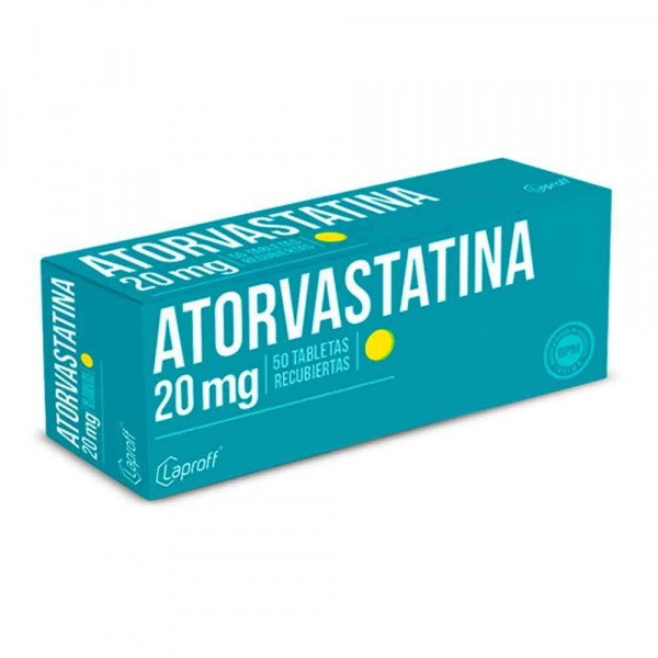  ATORVASTATINA 20 mg - CJA x 50 TAB