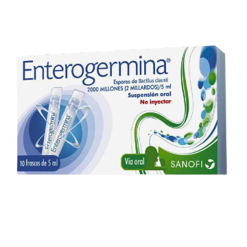  ENTEROGERMINA - BACILLUS CLAUSII 2 MILLARDOS / 5 mL - CJA x 10 VIAL x 5 mL