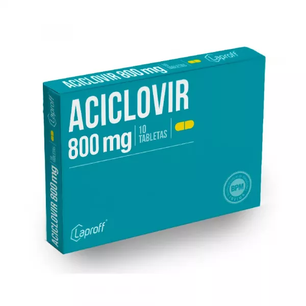 ACICLOVIR 800 mg - CJA x 10 TAB