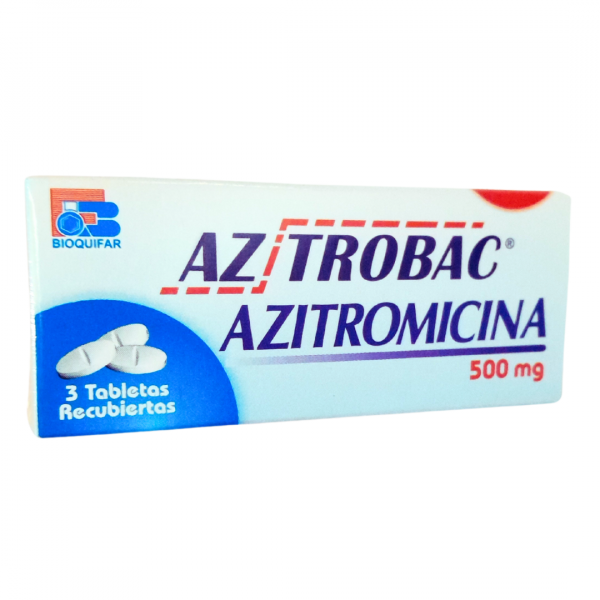 AZTROBAC - AZITROMICINA 500 mg - CJA x 3 TAB